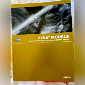 Harley Davidson ‘06 DYNA MODELS Electrical Diagnostics manual w/ parts catalogue